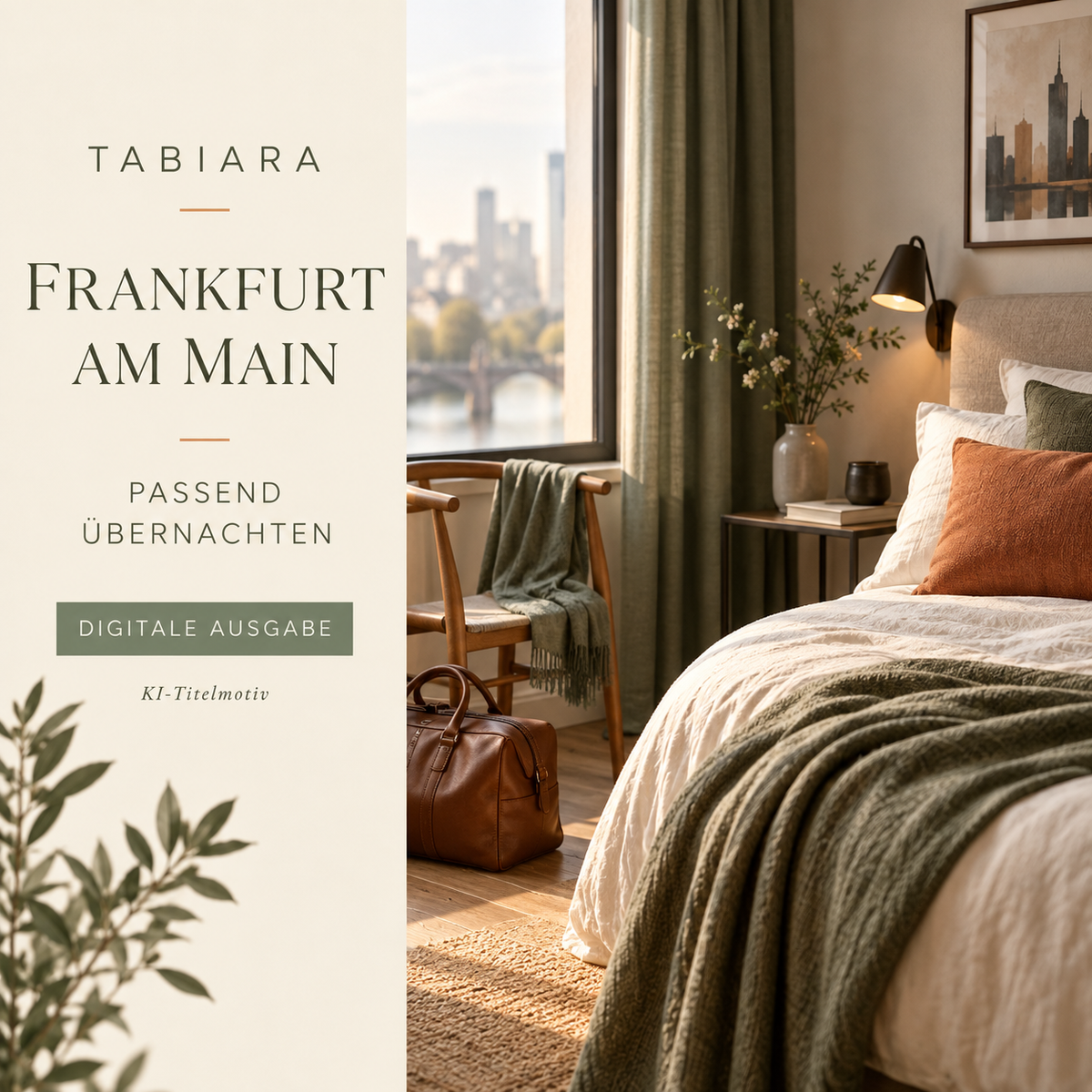 Titelbild des Unterkunftsguides Frankfurt (Illustration)