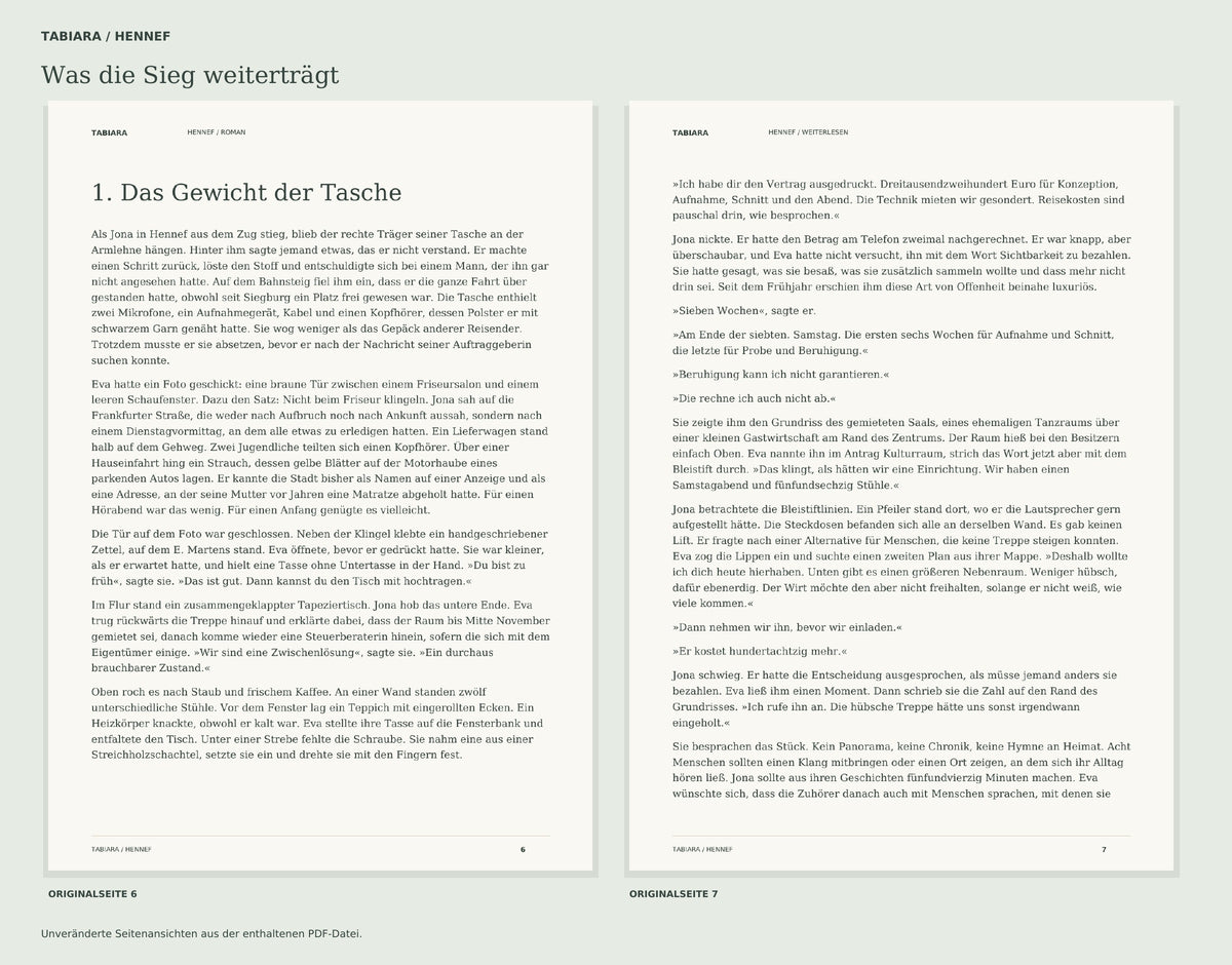 Was die Sieg weiterträgt – German Novel Set in Hennef (PDF, EPUB)