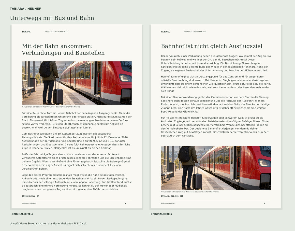 Getting Around Hennef by Bus & Train (German Edition) – PDF
