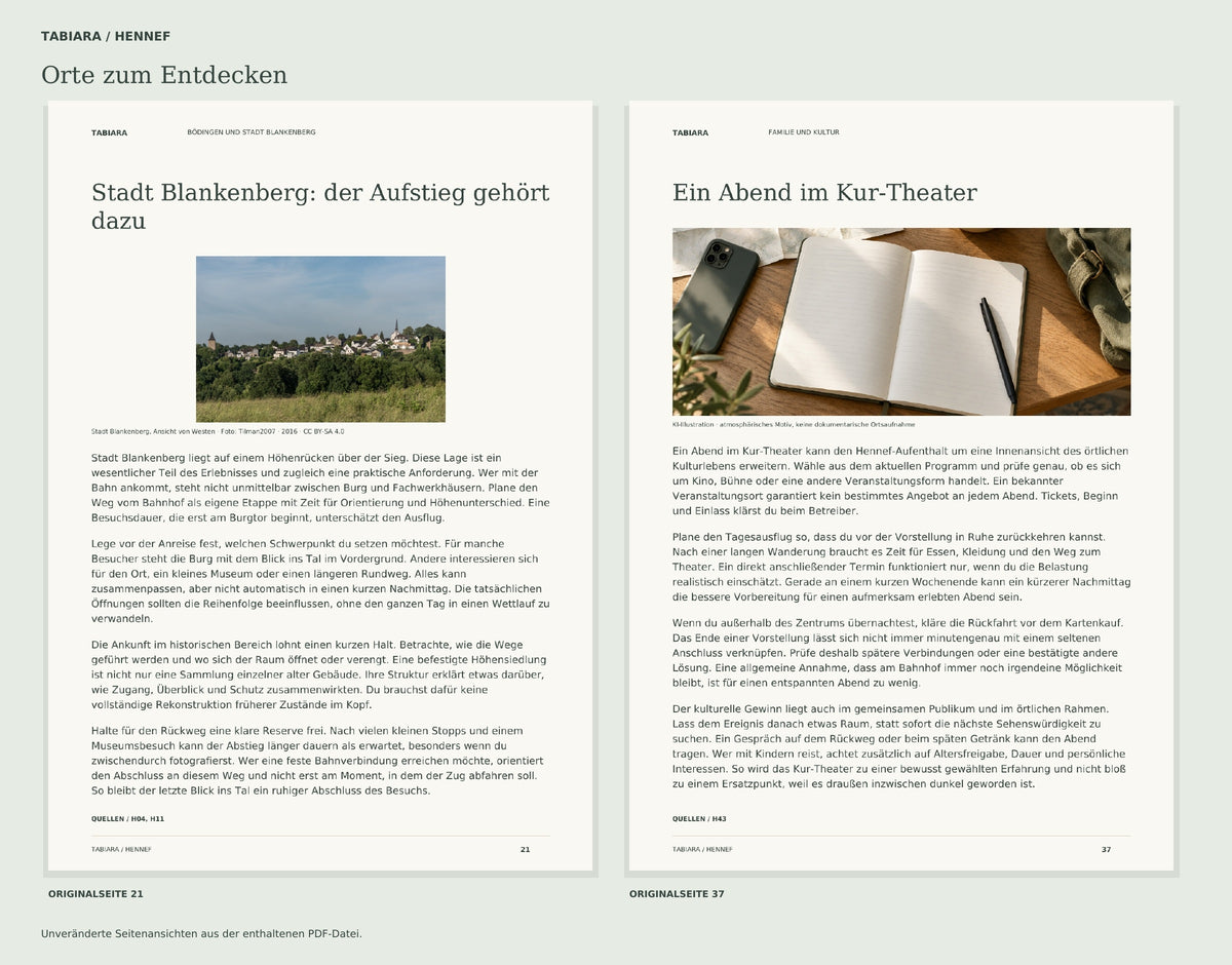 Places to Discover in Hennef (German Edition) – Directory PDF + CSV