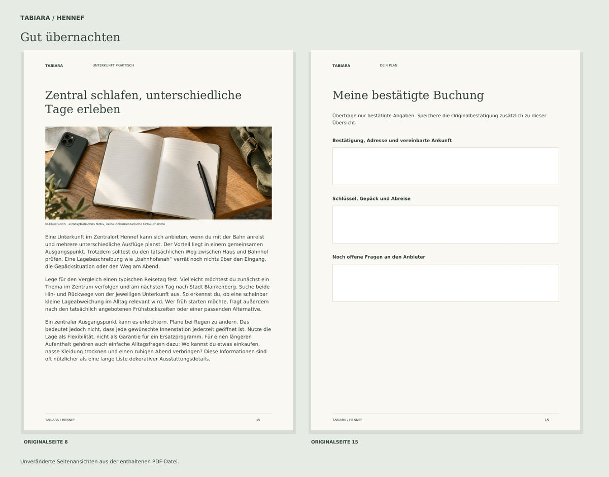 Where to Stay in Hennef (German Edition) – Accommodation Guide, PDF