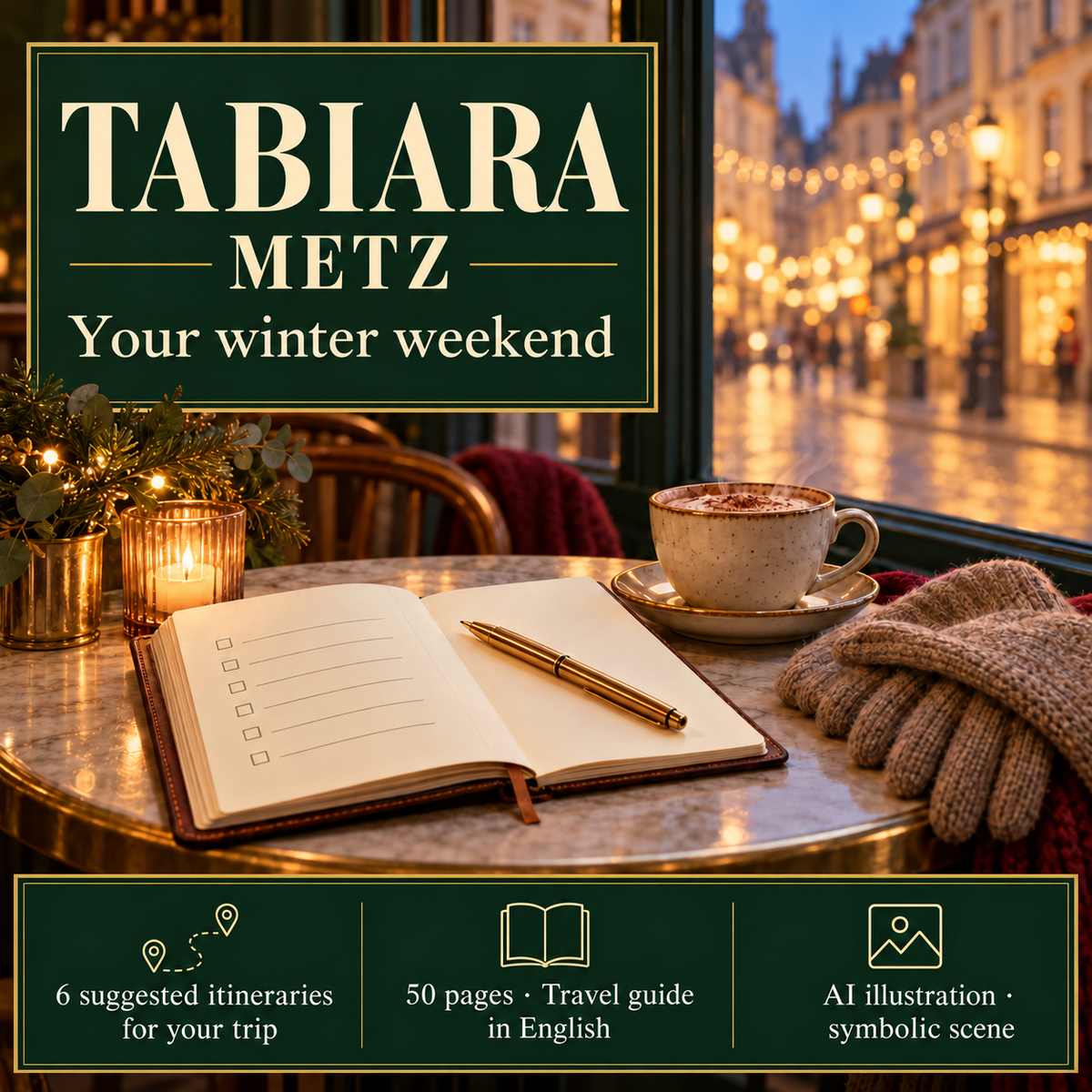 Winter weekend in Metz with market squares, cathedral and suggested walking itineraries (illustration)