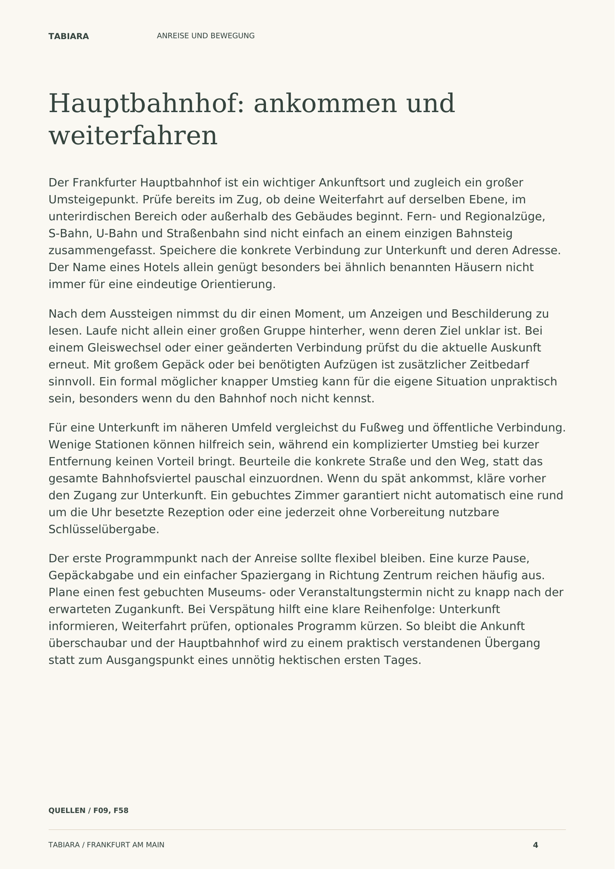 Frankfurt: Unterwegs vor Ort – Inhaltsvorschau (Illustration)
