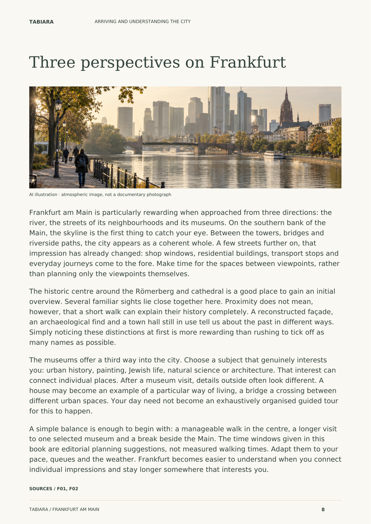 Frankfurt Travel Guide – content preview (illustration)