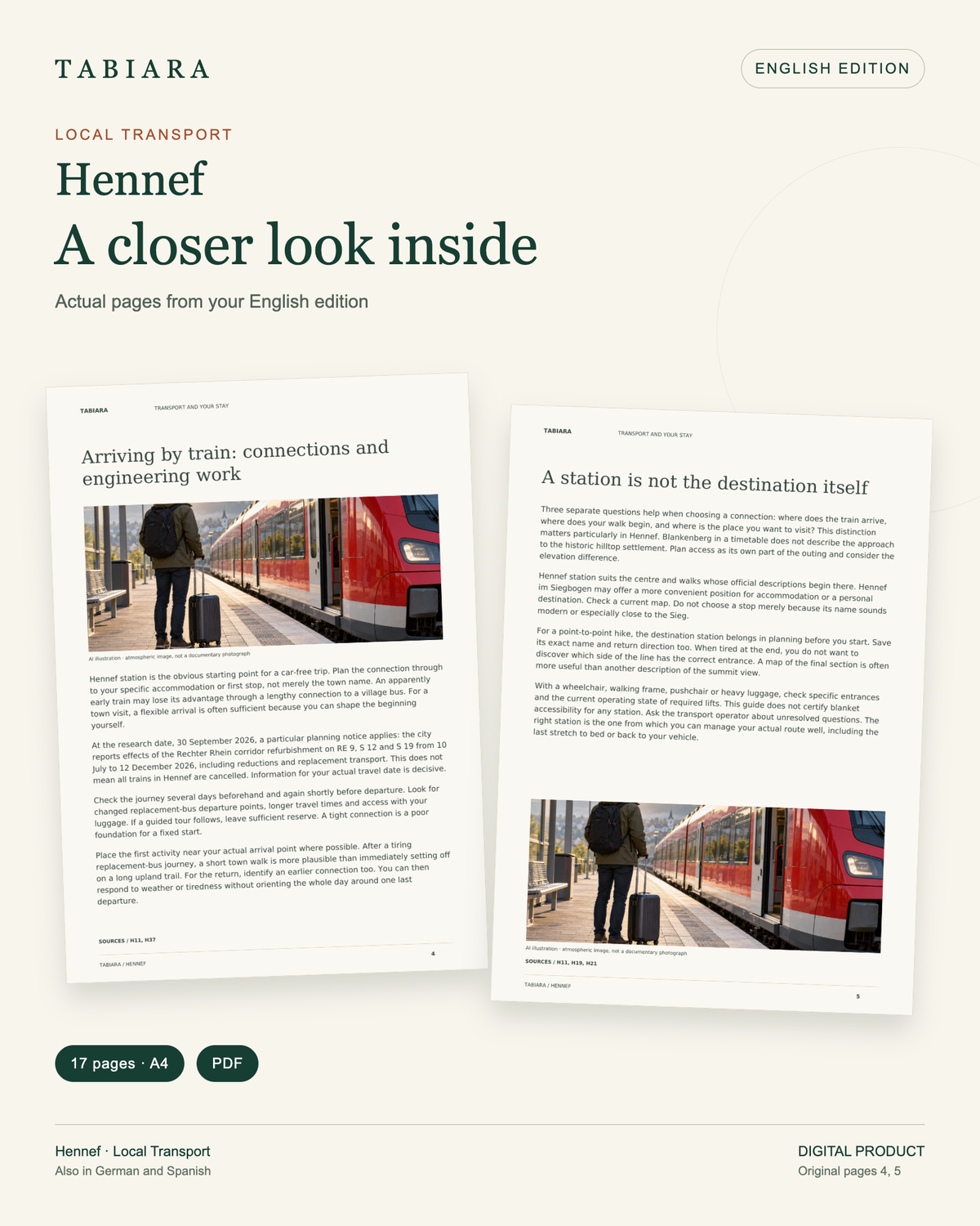 Getting Around Hennef by Bus & Train (PDF)