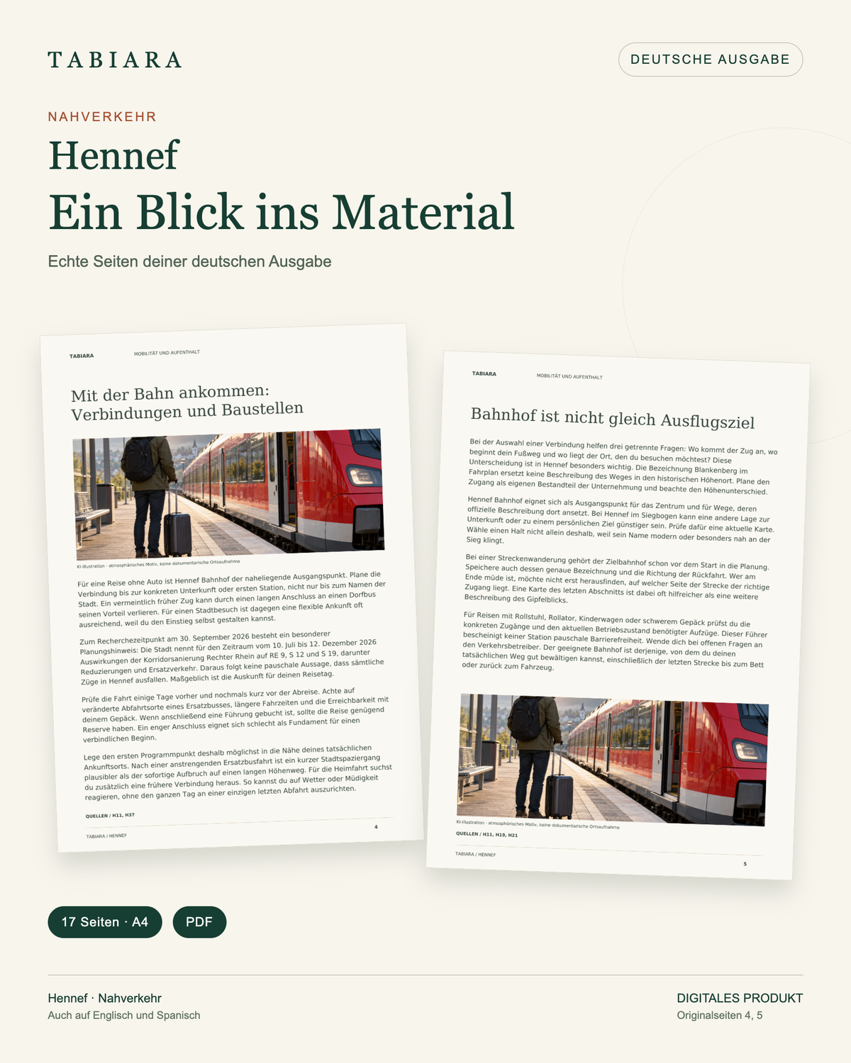 Getting Around Hennef by Bus & Train (PDF)