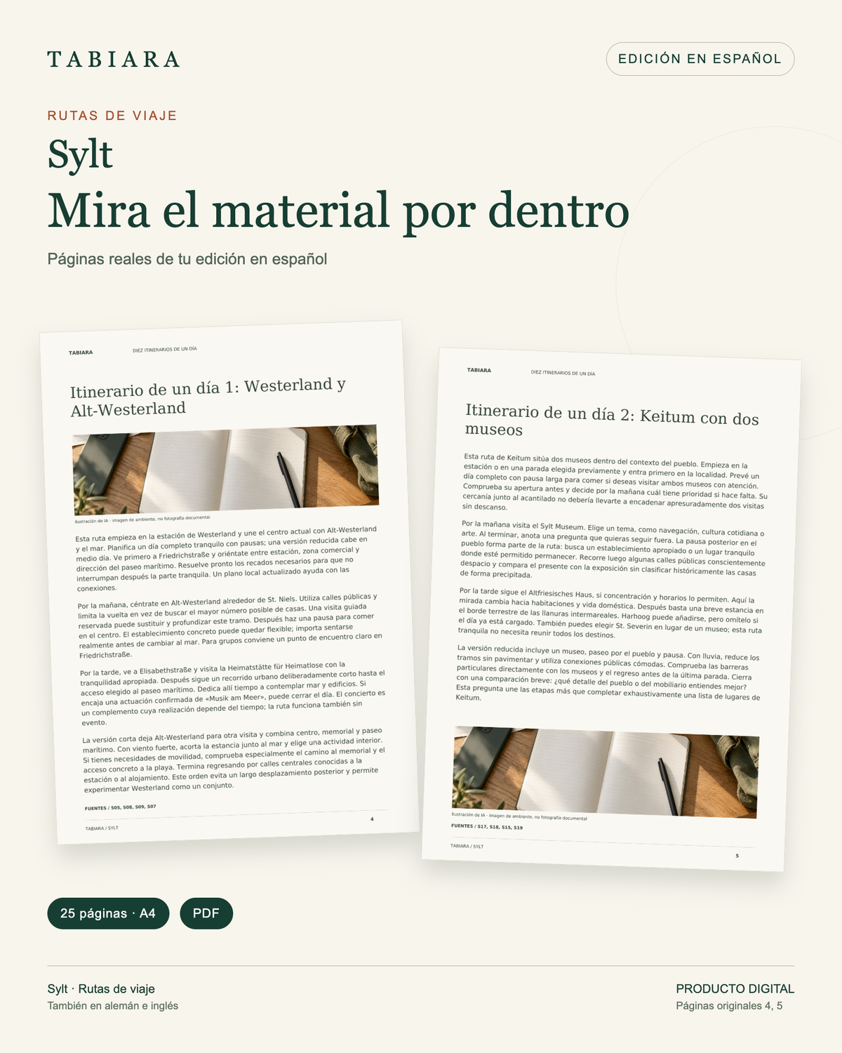 Sylt: 10 rutas de un día – páginas de muestra (ilustración)