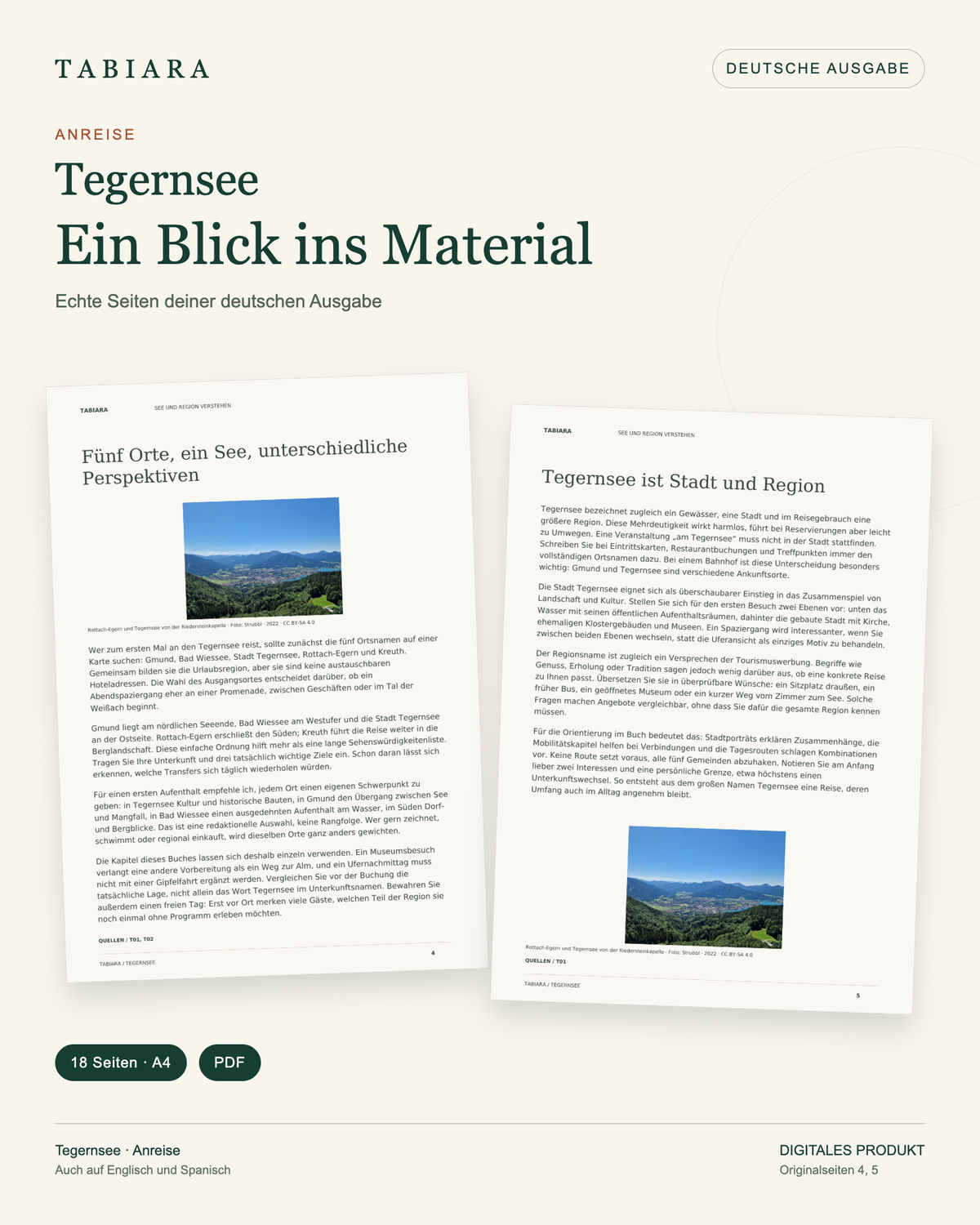 Tegernsee: Entspannt ankommen – Anreise mit Bahn, Bus & Schiff – Beispielseiten (Illustration)