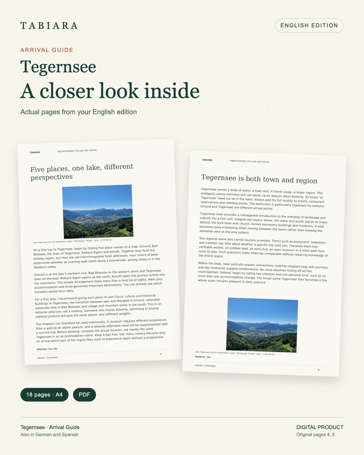 Getting to Tegernsee – Arrival Guide – sample pages (illustration)
