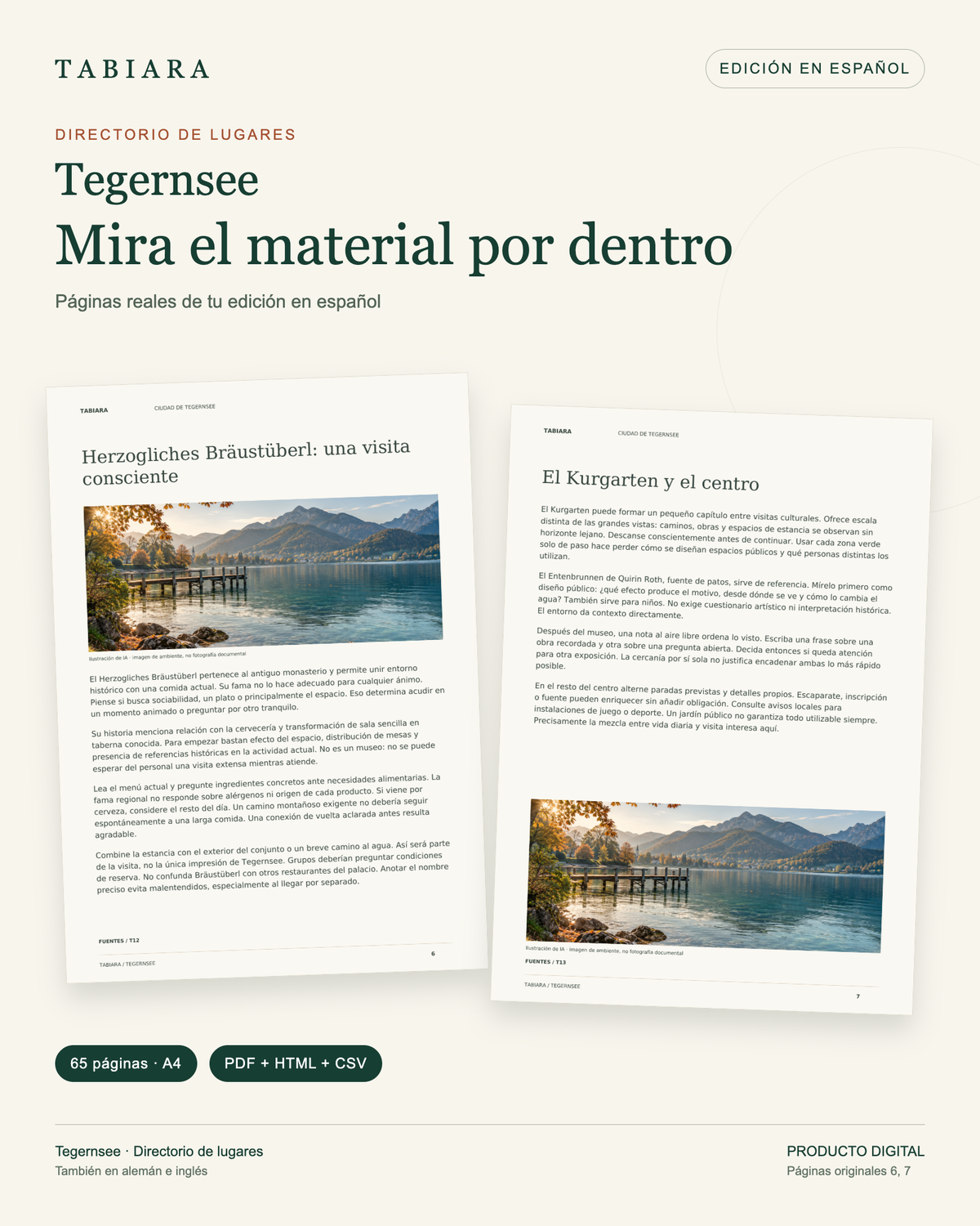 Lugares para descubrir en el Tegernsee – 50 lugares – páginas de muestra (ilustración)