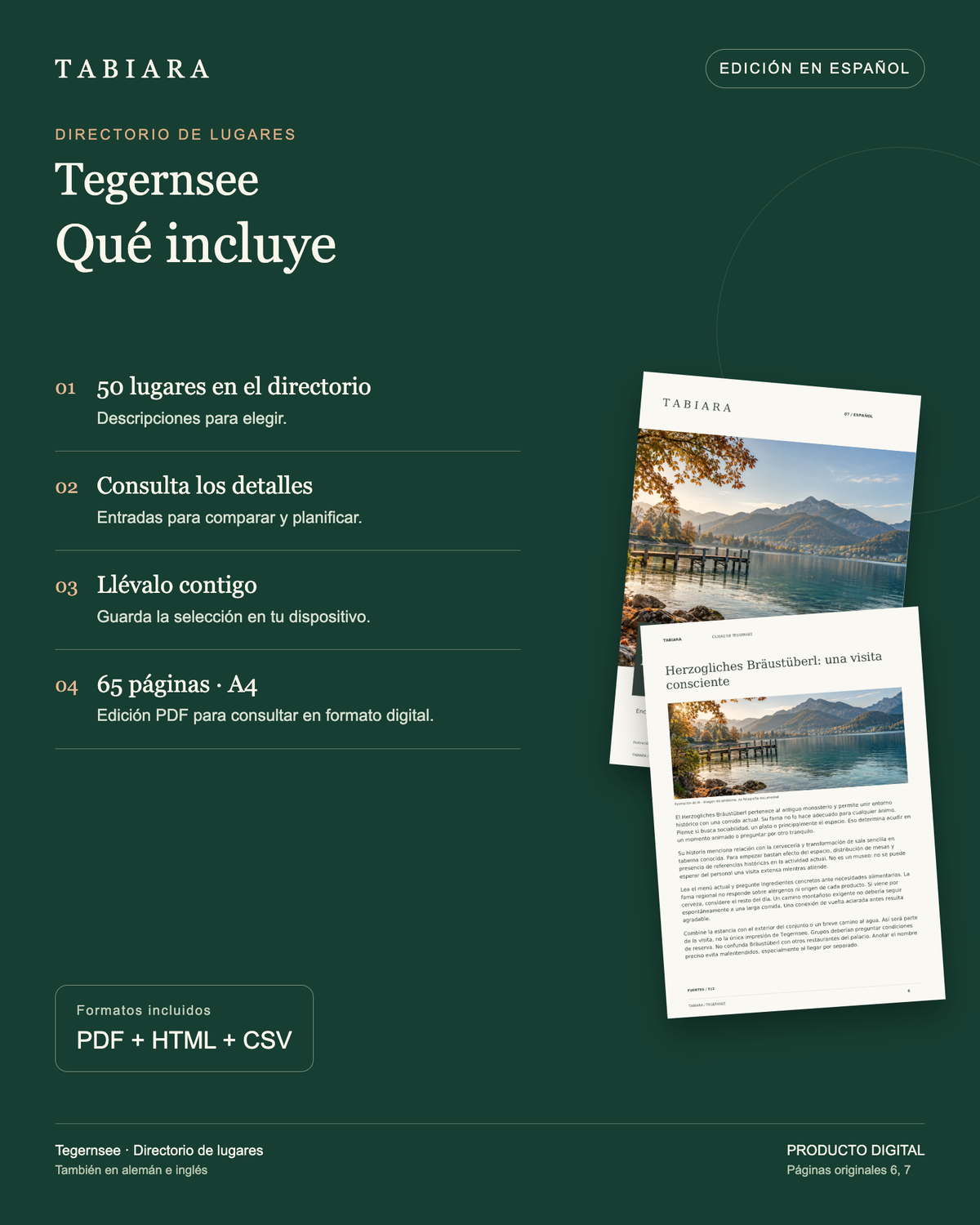 Lugares para descubrir en el Tegernsee – 50 lugares – contenido y ventajas (ilustración)