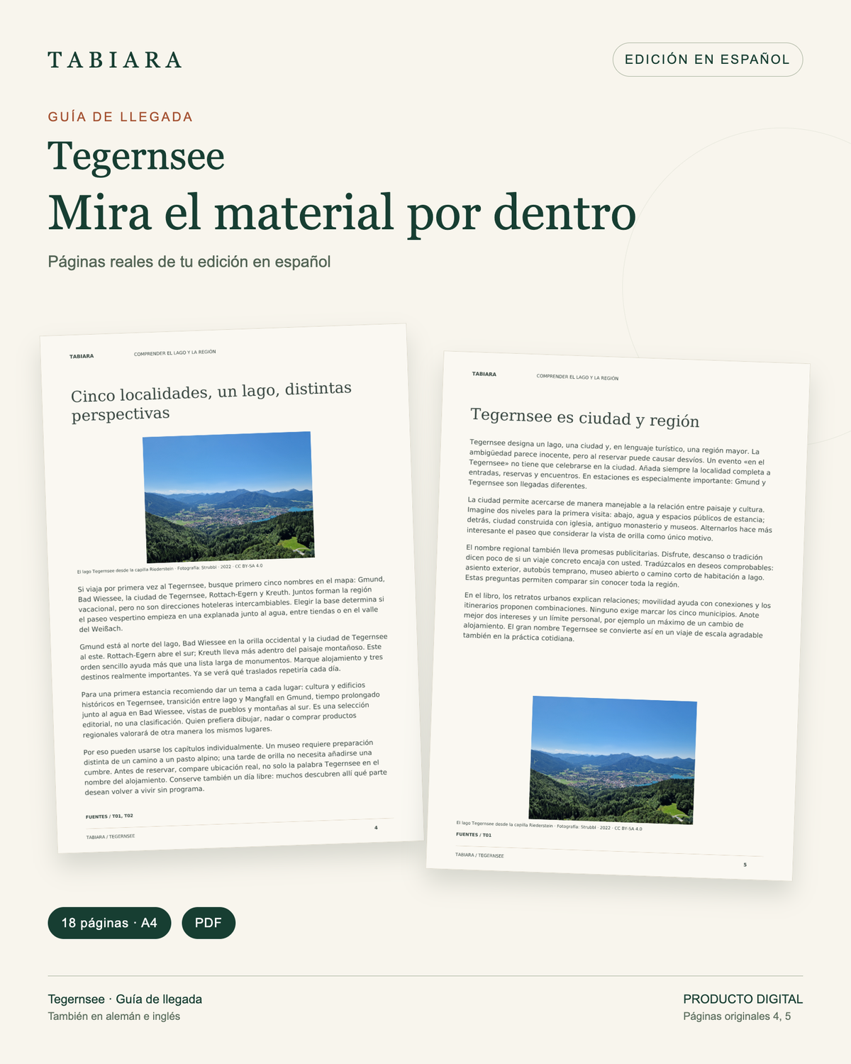Cómo llegar al Tegernsee – Guía de llegada – páginas de muestra (ilustración)
