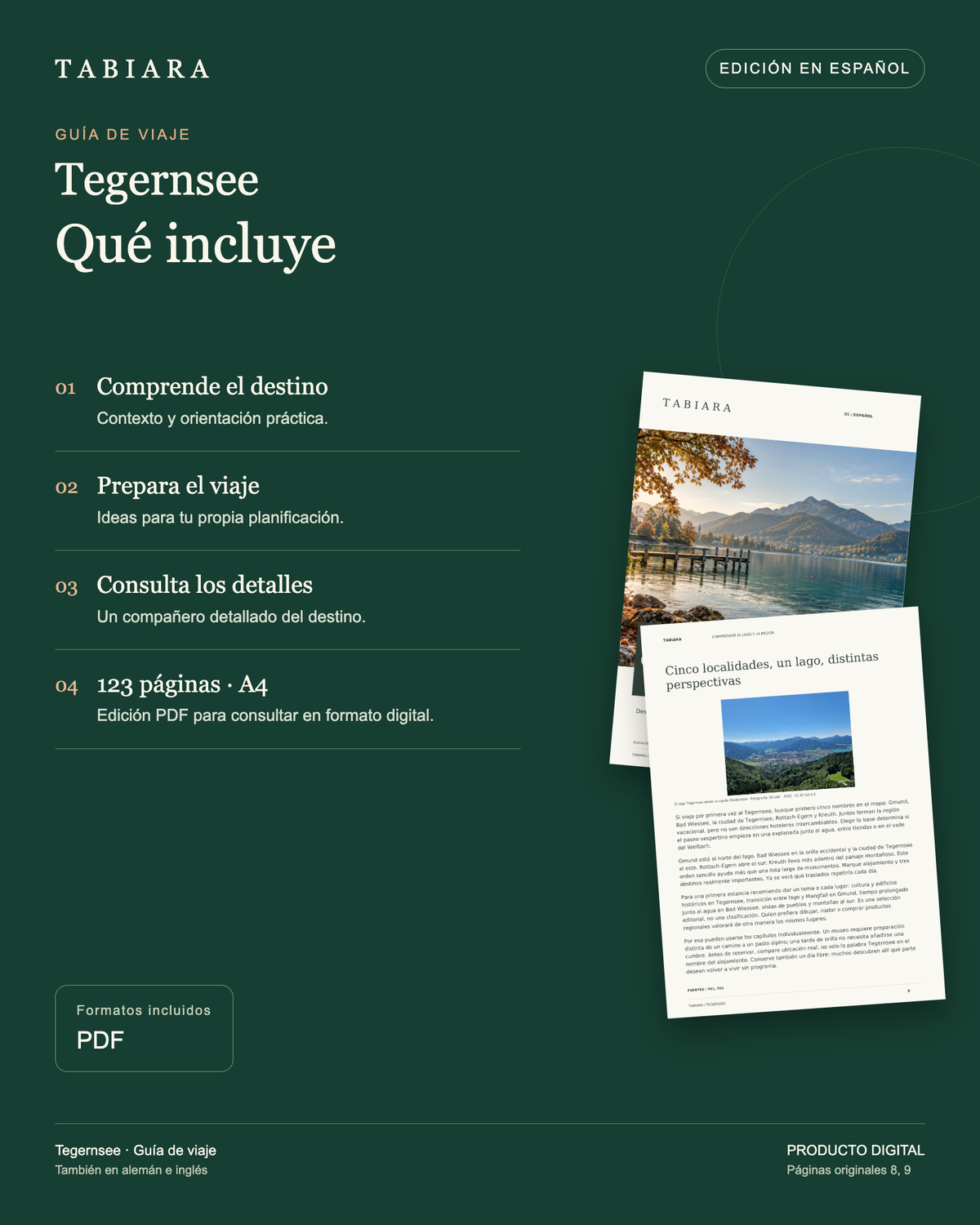 Guía de viaje del Tegernsee – 100 páginas temáticas – contenido y ventajas (ilustración)