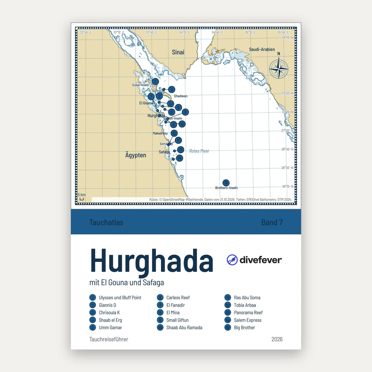 Cover des Tauchatlas Hurghada von divefever