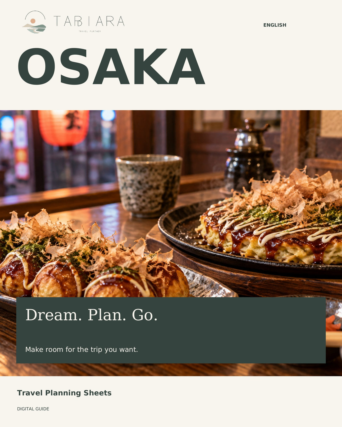 Osaka Travel Planner – Printable PDF + Excel Budget Workbook