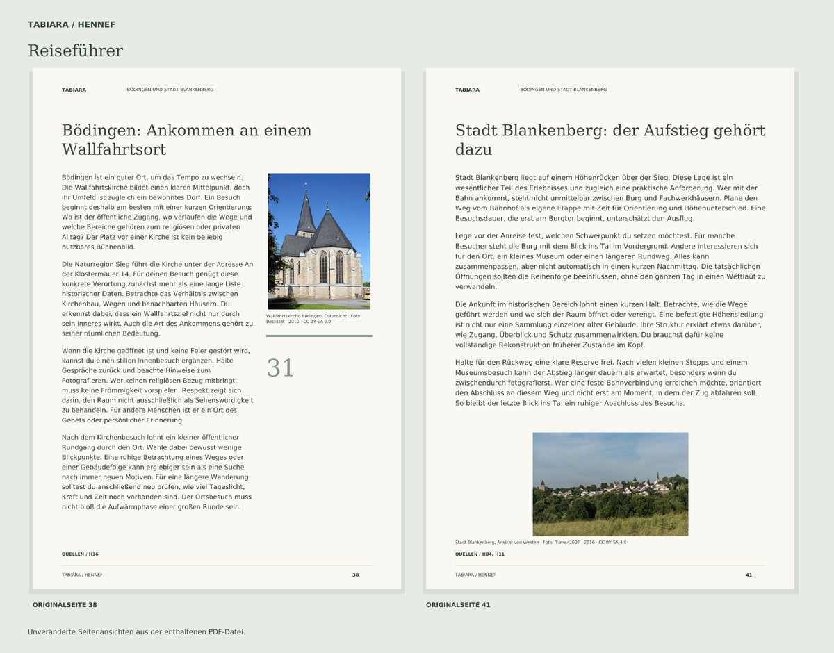 Hennef Travel Guide (German Edition) – 100 Topic Pages, PDF