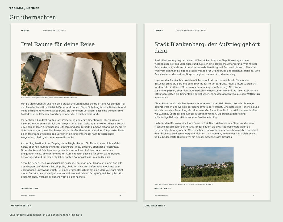 Where to Stay in Hennef (German Edition) – Accommodation Guide, PDF