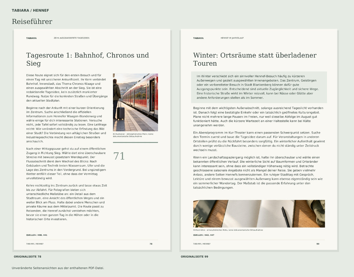 Hennef Travel Guide (German Edition) – 100 Topic Pages, PDF