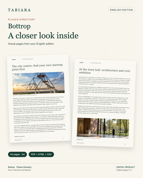Bottrop: Orte zum Entdecken – Ortsverzeichnis PDF + CSV + HTML