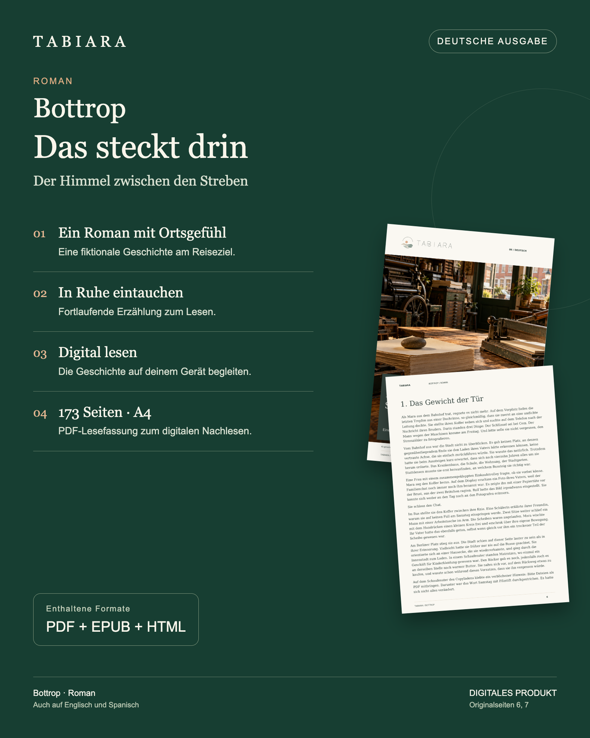 Der Himmel zwischen den Streben – A Novel Set in Bottrop (PDF, EPUB)
