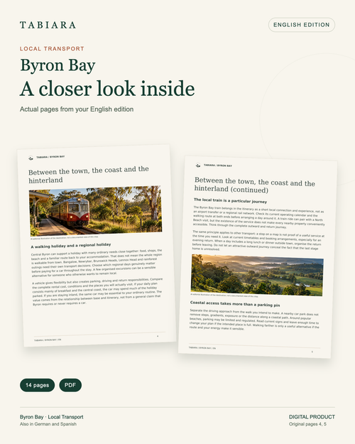 Byron Bay Travel Confidence Kit – Getting Around & Problem Solvers