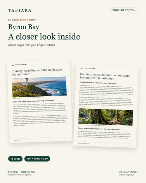 Byron Bay Offline Place Guide – 23 Curated Places (PDF, CSV, HTML)