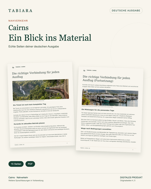 Kit para viajar con confianza por Cairns – Transporte y soluciones