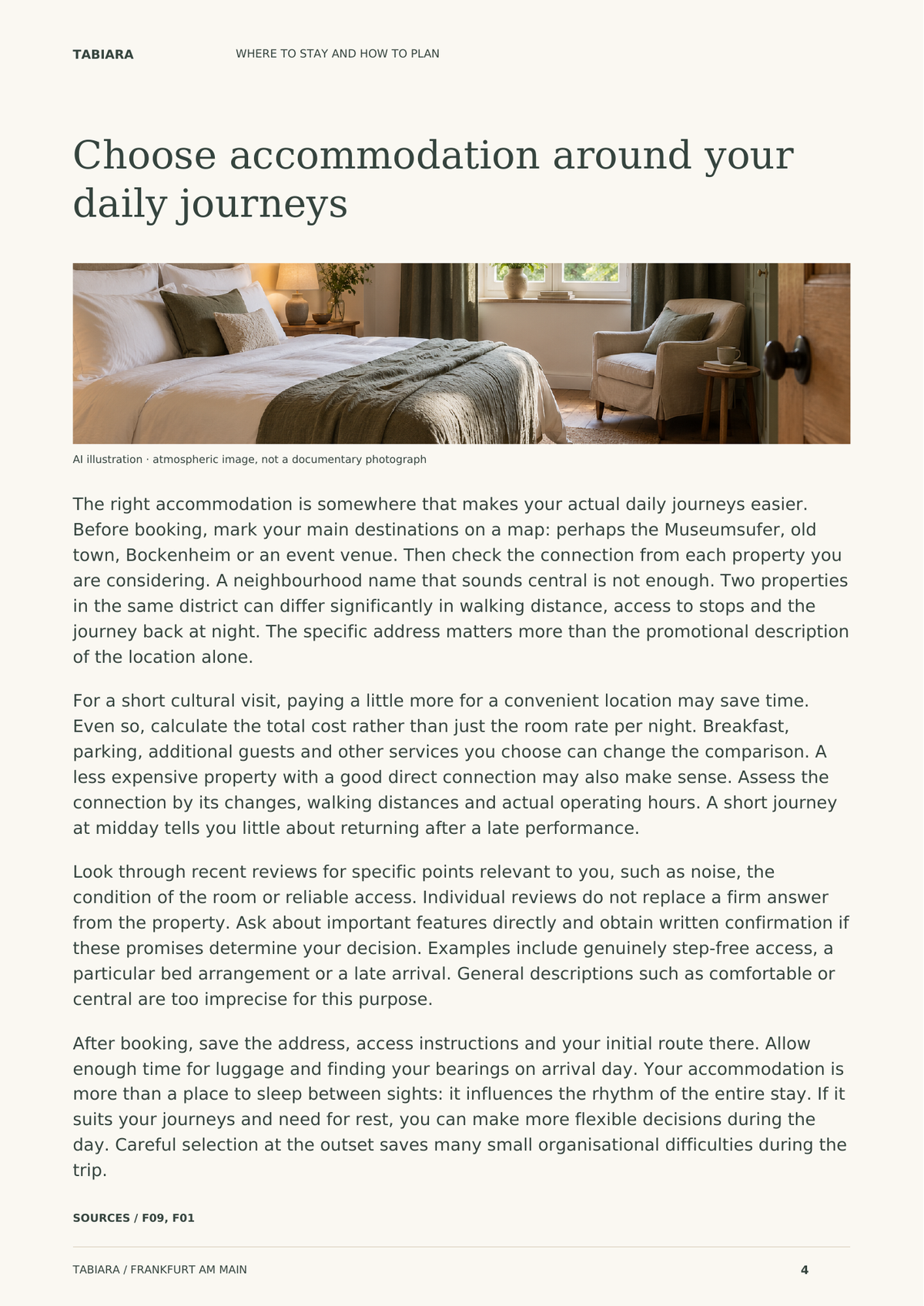 Where to Stay in Frankfurt – content preview (illustration)