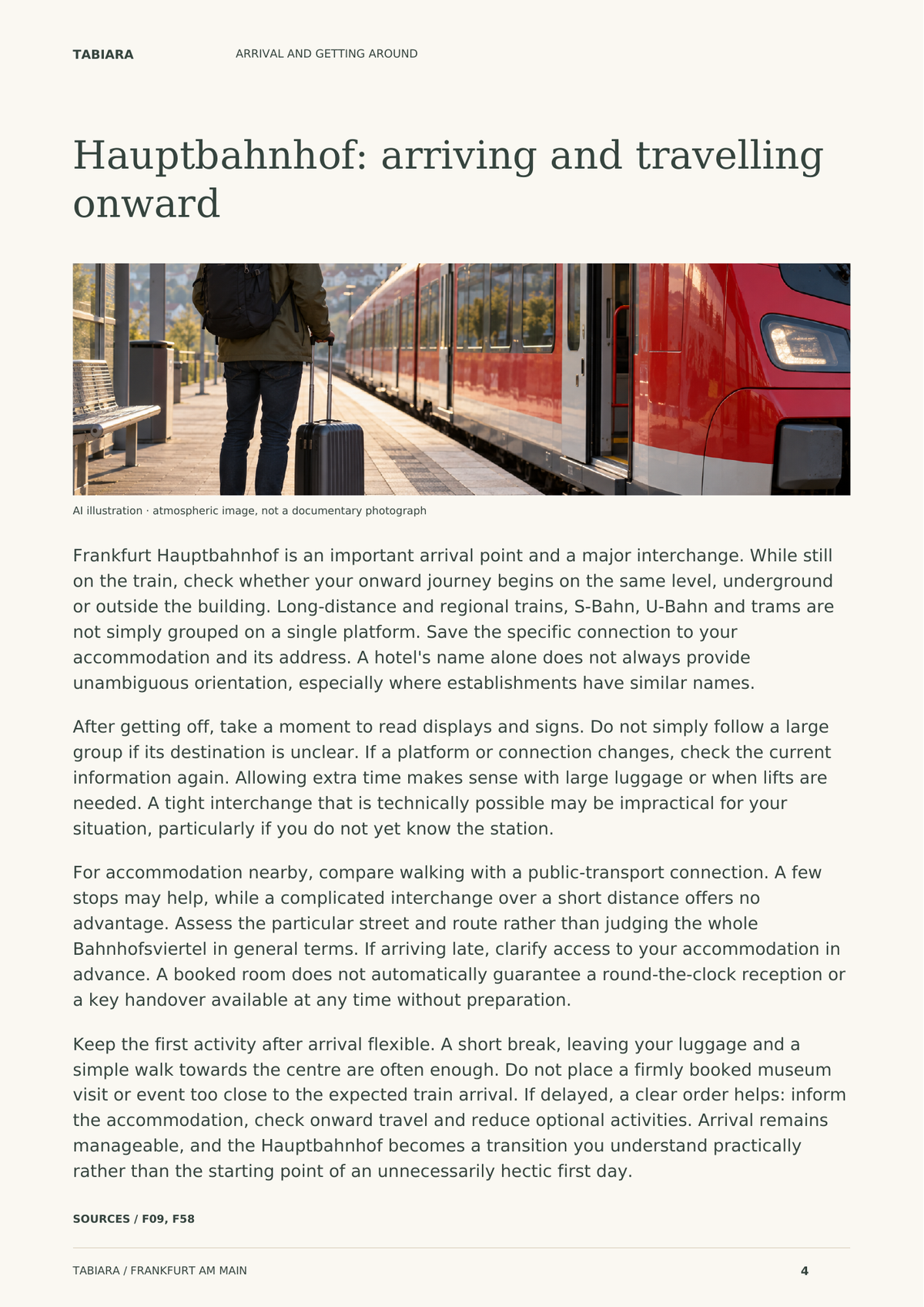 Getting Around Frankfurt – content preview (illustration)