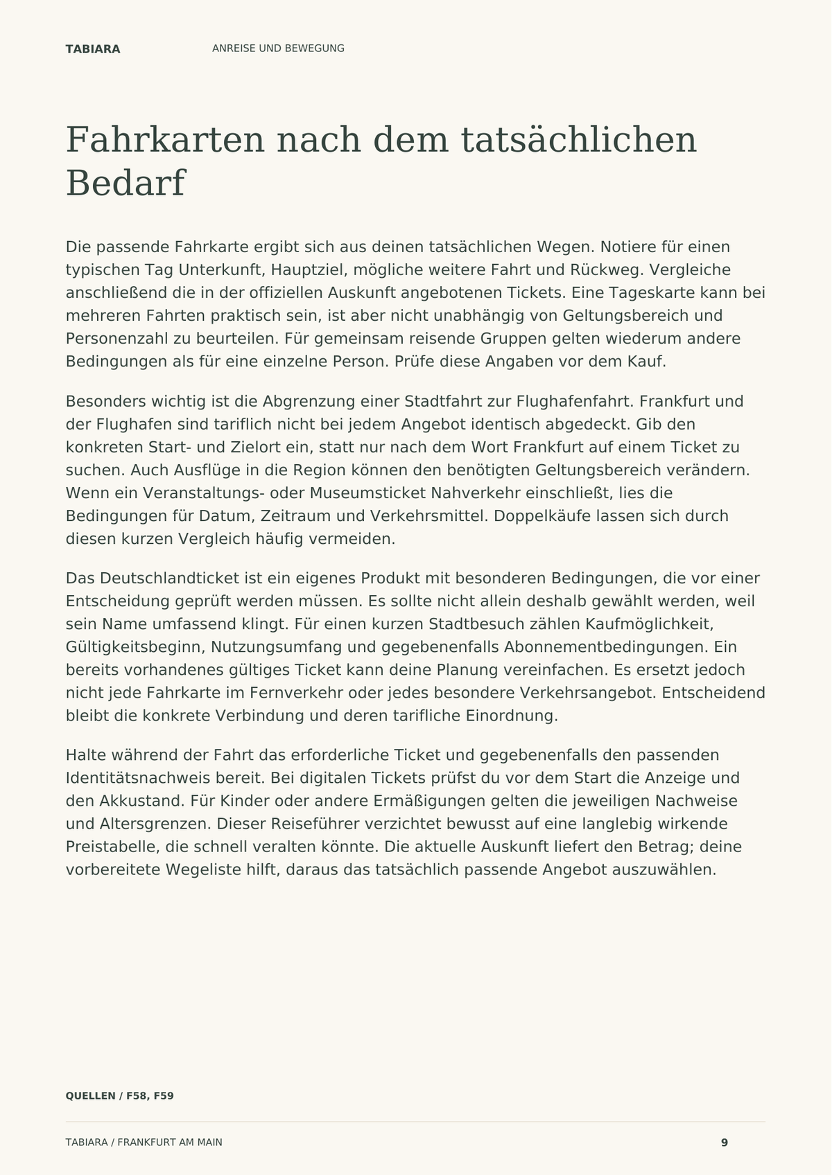 Frankfurt: Unterwegs vor Ort – Beispielseite (Illustration)