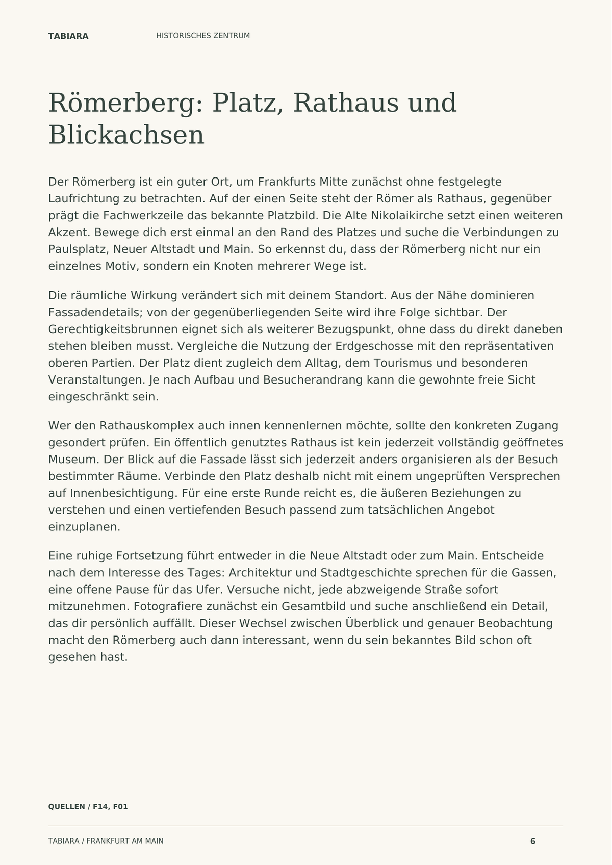 Frankfurt: Orte entdecken – Inhaltsvorschau (Illustration)