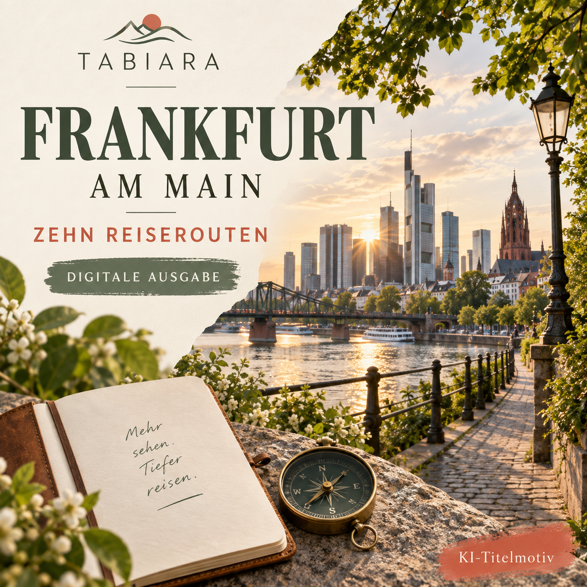 Frankfurt: Zehn Reiserouten – Titelbild (Illustration)