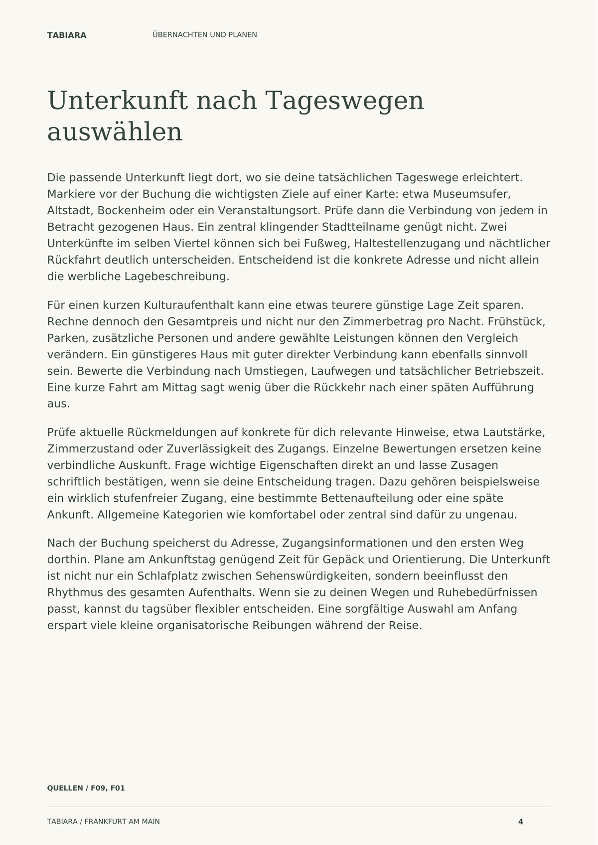 Frankfurt: Passend übernachten – Inhaltsvorschau (Illustration)