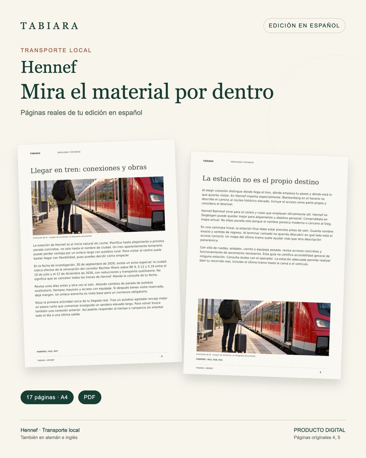 Getting Around Hennef by Bus & Train (PDF)