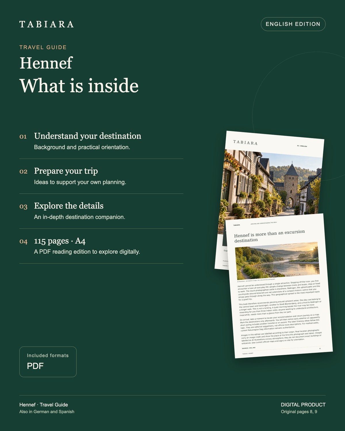 Hennef Travel Guide – 100 Topic Pages (PDF)