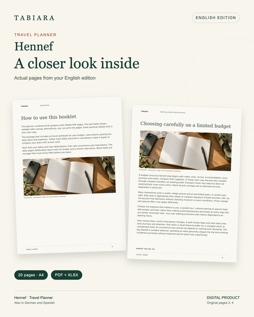 Hennef: Dein Reiseplaner – Ausfüllbares PDF + Excel