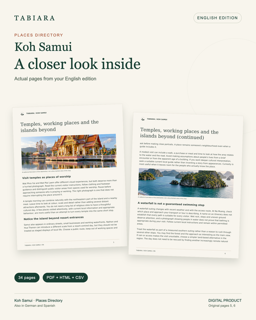 Koh Samui Offline Place Guide – 23 Curated Places (PDF, CSV, HTML)