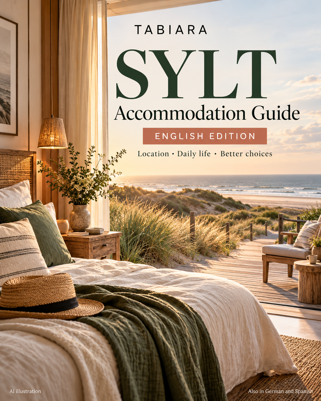 Where to Stay on Sylt – Accommodation Guide – cover (illustration)