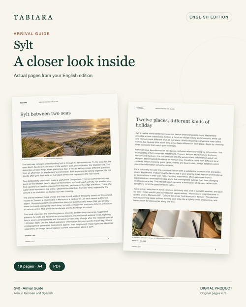 Getting to Sylt – Arrival Guide – sample pages (illustration)
