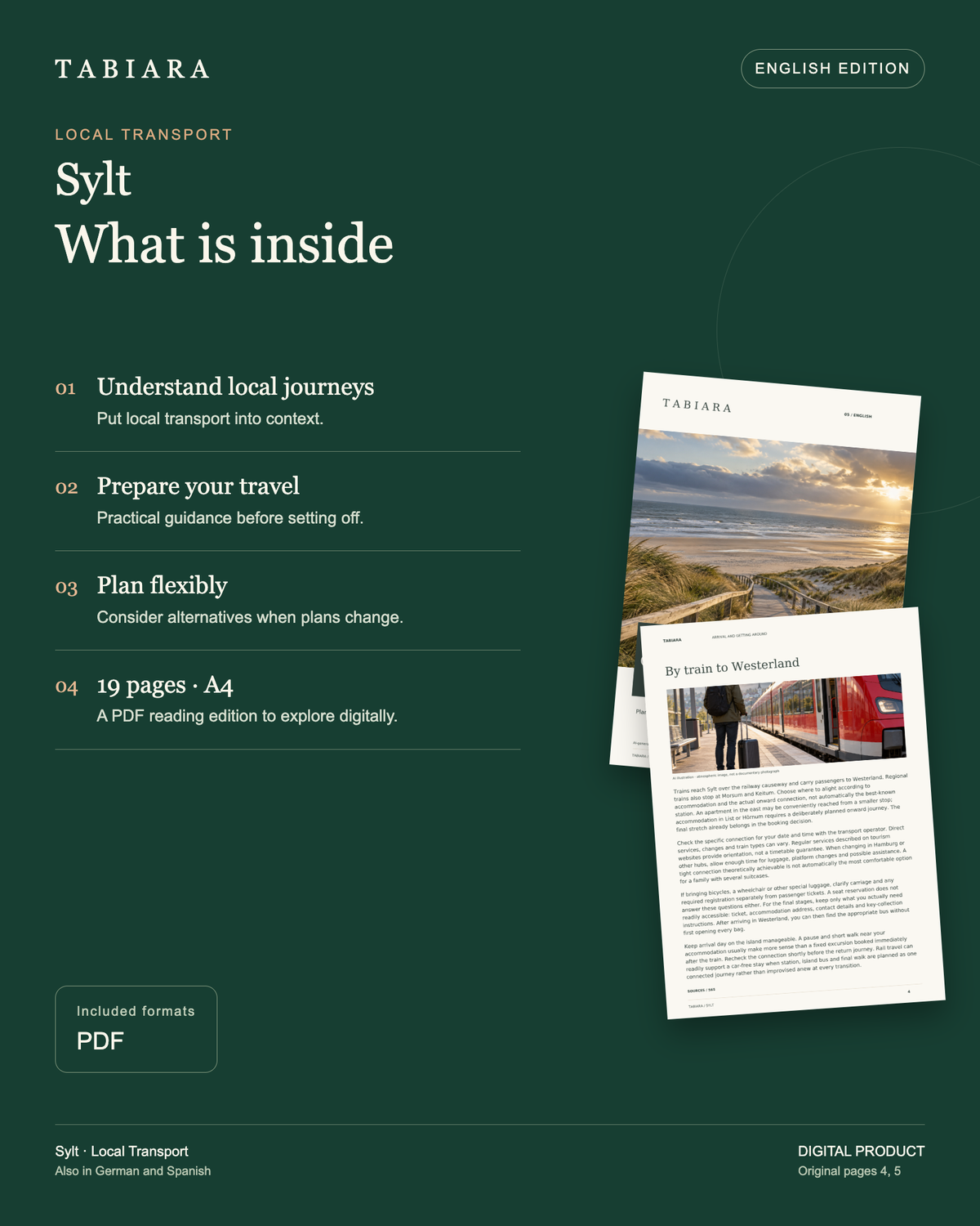 Getting Around Sylt by Bus, Bike & Train – contents and benefits (illustration)