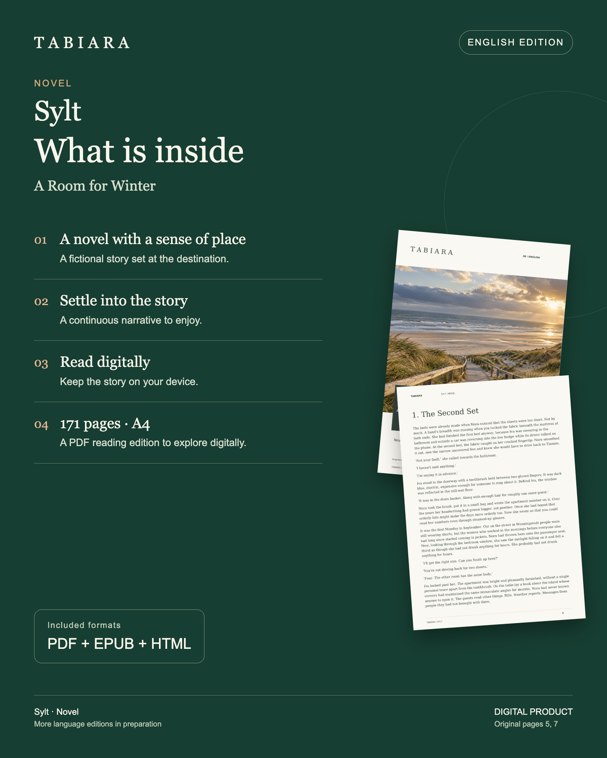 A Room for Winter – A Novel Set on Sylt – contents and benefits (illustration)