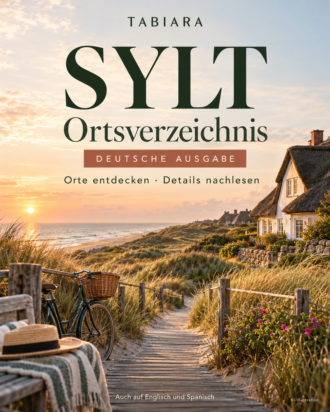 Sylt: Orte zum Entdecken – Ortsverzeichnis mit 50 Orten – Titelbild (Illustration)
