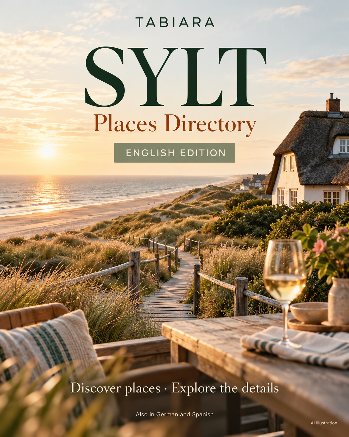Places to Discover on Sylt – 50 Place Profiles – cover (illustration)