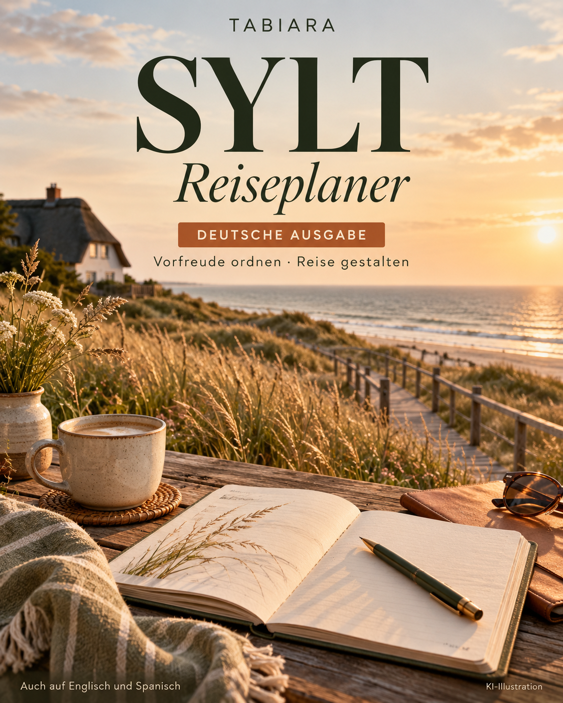 Sylt: Dein Reiseplaner – Ausfüllbares PDF – Titelbild (Illustration)