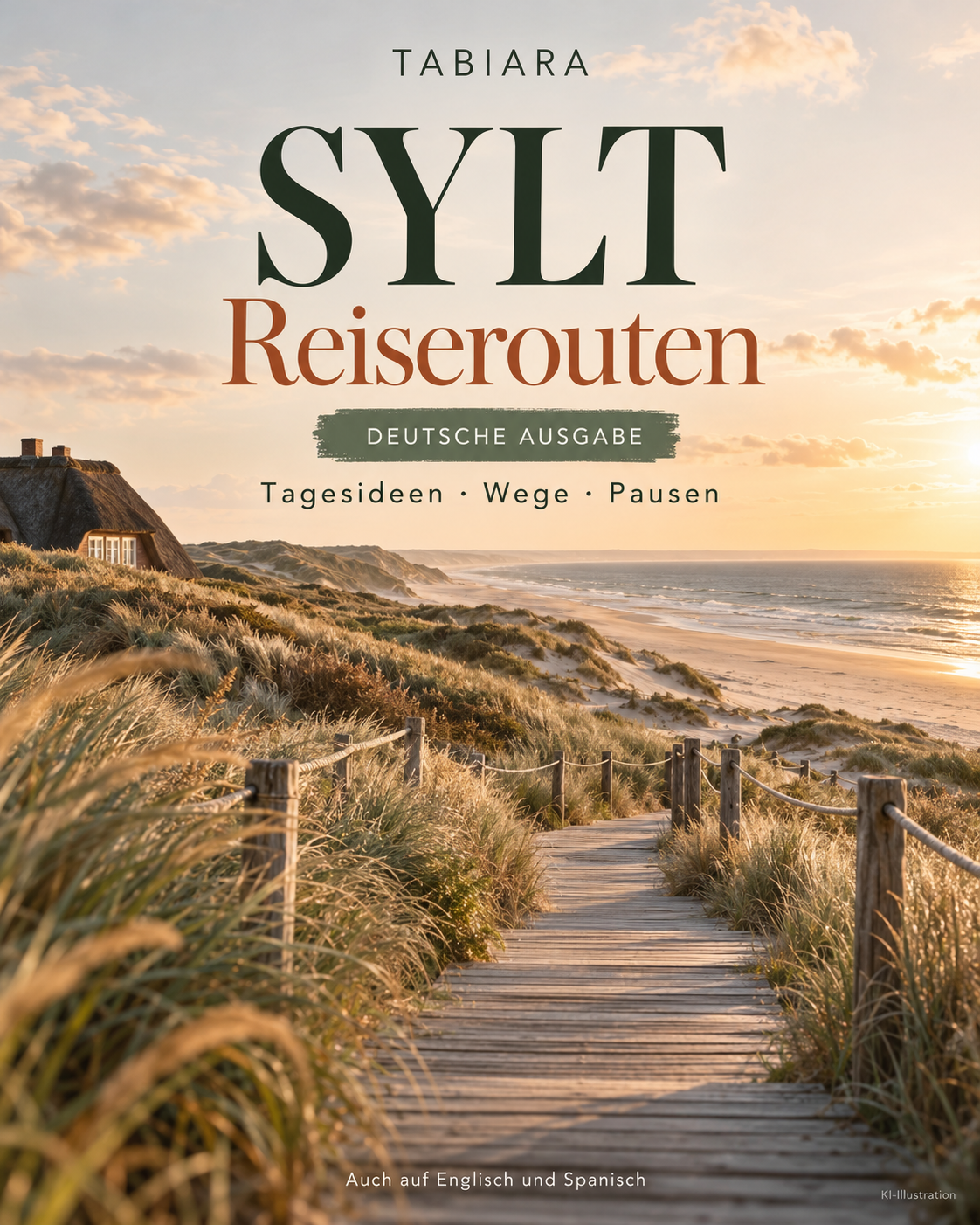 Sylt: Zehn Reiserouten – Tagestouren zum Ausfüllen – Titelbild (Illustration)