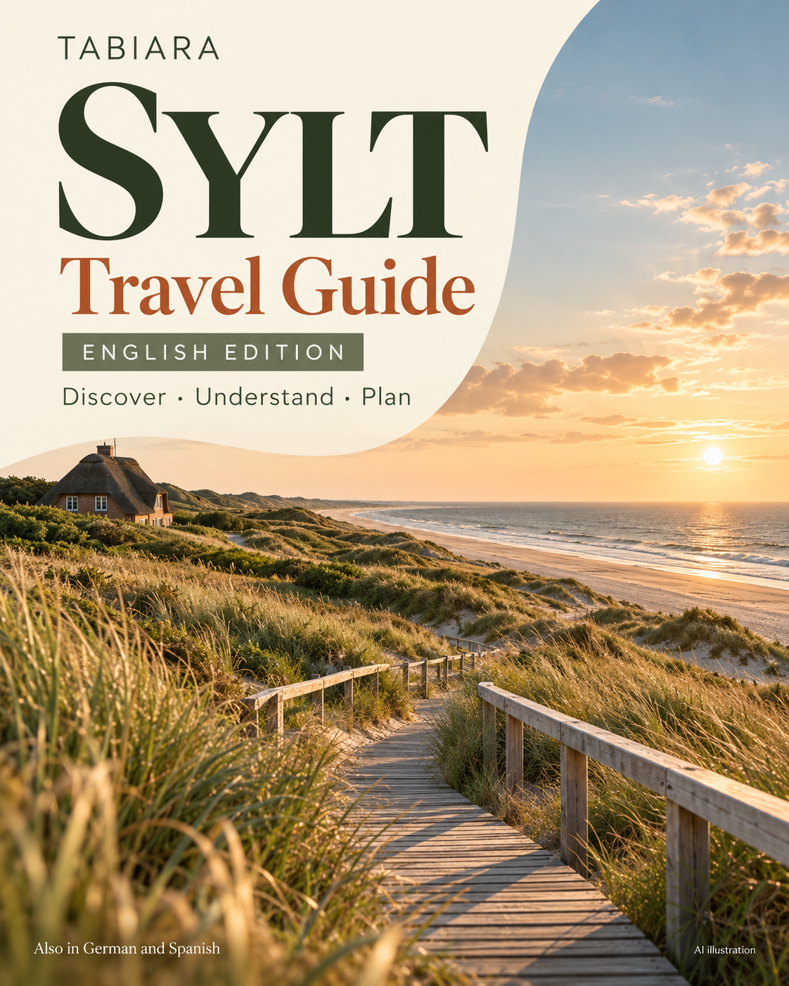 Sylt Travel Guide – 100 Topic Pages – cover (illustration)
