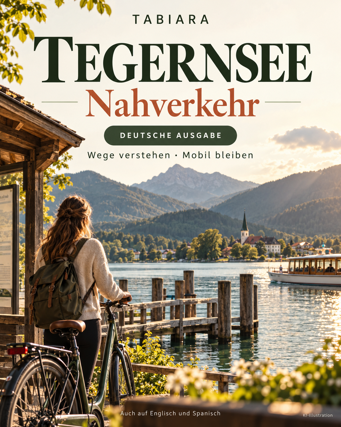 Tegernsee: Unterwegs mit Bus, Bahn und Schiff – Nahverkehr – Titelbild (Illustration)