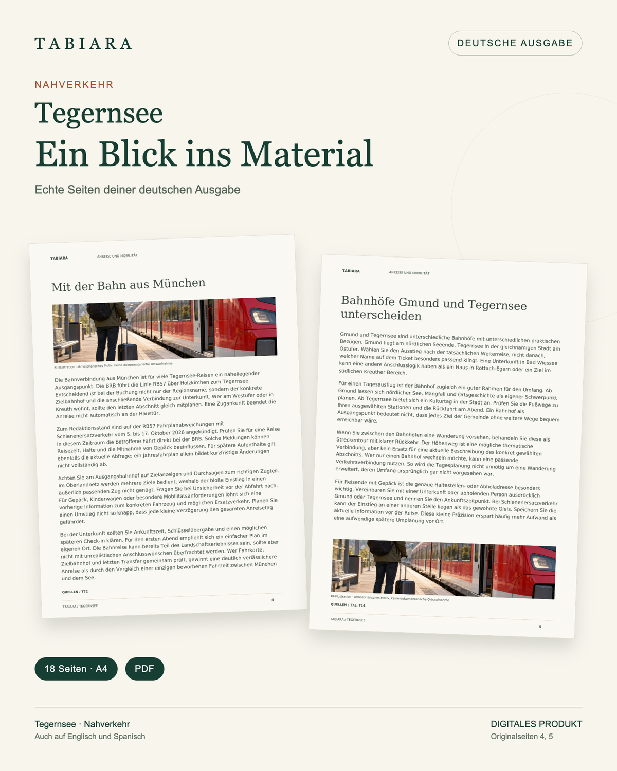 Tegernsee: Unterwegs mit Bus, Bahn und Schiff – Nahverkehr – Beispielseiten (Illustration)