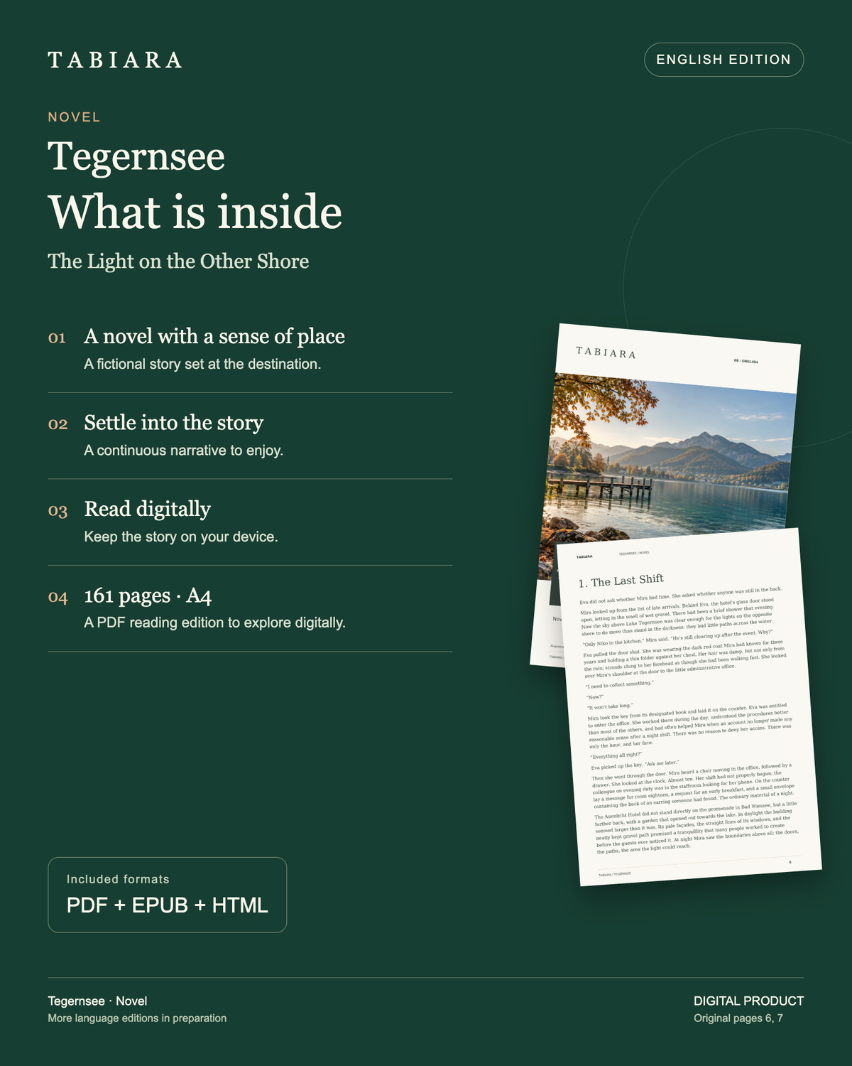 The Light on the Other Shore – A Novel Set at Tegernsee – contents and benefits (illustration)