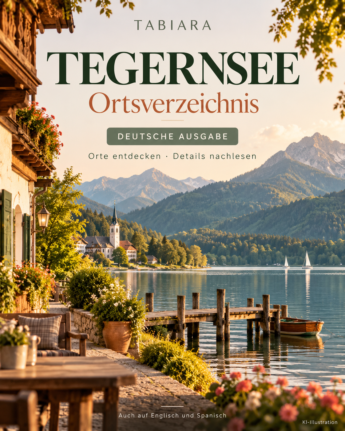 Tegernsee: Orte zum Entdecken – Ortsverzeichnis mit 50 Orten – Titelbild (Illustration)